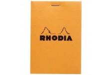 Bloc agrafe Rhodia ORANGE « Le Carré » 14.8x14.8cm 80 feuilles Q.5x5 80g