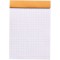 Bloc agrafe Rhodia ORANGE « Le Carré » 14.8x14.8cm 80 feuilles Q.5x5 80g