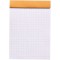 Bloc agrafe Rhodia ORANGE « Le Carré » 14.8x14.8cm 80 feuilles Q.5x5 80g