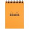 RHODIA 13500C - Bloc-Notes a  Spirale (Reliure Integrale) Orange - A6 - Petits Carreaux|80 Feuilles Detachables , Papier Clairef