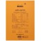 RHODIA 18200C - Bloc-Notes Agrafe N°18 Orange - A4 - Petits Carreaux - 80 Feuilles Detachables - Papier Clairefontaine 80G - Cou