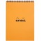 RHODIA 18500C - Bloc-Notes a  Spirale (Reliure Integrale) Orange - A4 - Petits Carreaux|80 Feuilles Detachables , Papier Clairef