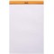 RHODIA 19000C - Bloc-Notes Agrafe N°19 Orange - A4+ - 80 Feuilles Detachables - Papier Clairefontaine Uni Blanc 80 g/m - Couvert