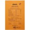 RHODIA 19000C - Bloc-Notes Agrafe N°19 Orange - A4+ - 80 Feuilles Detachables - Papier Clairefontaine Uni Blanc 80 g/m - Couvert
