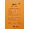 RHODIA 19000C - Bloc-Notes Agrafe N°19 Orange - A4+ - 80 Feuilles Detachables - Papier Clairefontaine Uni Blanc 80 g/m - Couvert