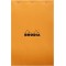 RHODIA 19200C - Bloc-Notes Agrafe N°19 Orange - A4+ - Petits Carreaux - 80 Feuilles Detachables - Papier Clairefontaine 80G - Co