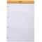 RHODIA 20200C - Bloc-Notes Agrafe N°20 Orange - A4+ - Petits Carreaux - 80 Feuilles Detachables Perforation 4 Trous - Papier Cla