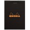 RHODIA Blocs noir N°11 7,4x10,5cm 80 feuilles agrafees 80g Q.5x5