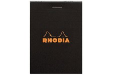 RHODIA Blocs noir N°11 7,4x10,5cm 80 feuilles agrafees 80g Q.5x5