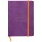 RHODIA 117310C - Carnet Souple Violet - A6 - Ligne - 144 pages - Papier Clairefontaine Ivoire 90 g/m - Marque-Page, Fermeture el
