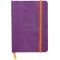 RHODIA 117310C - Carnet Souple Violet - A6 - Ligne - 144 pages - Papier Clairefontaine Ivoire 90 g/m - Marque-Page, Fermeture el