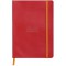 RHODIA 117413C - Carnet Souple Coquelicot - A5 - Ligne - 160 pages - Papier Clairefontaine Ivoire 90 g/m - Marque-Page, Fermetur