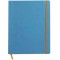 RHODIA 117707C - Cahier Souple Turquoise - A4+ - Ligne - 160 pages Detachables - Papier Clairefontaine Ivoire 90g - Marque-Page,