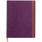 RHODIA 117710C - Cahier Souple Violet - A4+ - Ligne - 160 pages Detachables - Papier Clairefontaine Ivoire 90 g/m - Marque-Page,