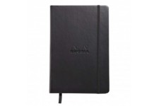 RHODIA 118769C - Carnet Rigide Webnotebook Noir - A5 - Pointilles Dot - 192 pages - Papier Clairefontaine Ivoire 90 g/m - Marque