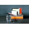 RHODIA 118840C - Porte-Courrier Orange - 25x10x14 cm - Piqures Sellier Orange - Exterieur Simili Cuir - Collection Home Office R