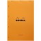 RHODIA 119700C - Bloc-Notes Agrafe N°119 Audit Orange - A4+ - Pre-Imprime Multicolonnes - 80 Feuilles Detachables Perforation 4 