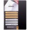 RHODIA 119901C - Cahier a  Spirale (Reliure Integrale) Noir A4+ | Ligne | 160 pages Detachables Perf. 9 Trous - Papier Clairefon