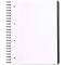 RHODIA 119931C - Cahier a  Spirale (Reliure Integrale) Probook Noir A4+ | Ligne | 160 pages Detachables Perf. 4 Trous - Papier C
