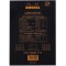 RHODIA 162009C - Bloc-Notes Agrafe N°16 Black - A5 - Petits Carreaux - 80 Feuilles Detachables - Papier Clairefontaine 80G - Cou