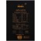 RHODIA 182009C - Bloc-Notes Agrafe N°18 Black - A4 - Petits Carreaux - 80 Feuilles Detachables - Papier Clairefontaine 80G - Cou