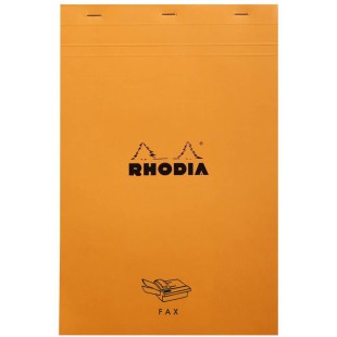 RHODIA 191000C - Bloc-Notes Agrafe N°19 Fax Orange - A4+ - Pre-Imprime Telecopie - 80 Feuilles Detachables - Papier Clairefontai