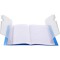Clairefontaine 951412C Un Cahier Agrafe Koverbook Bleu - 17x22 cm - 96 Pages Grands Carreaux - Papier Blanc 90 g - Couverture Po