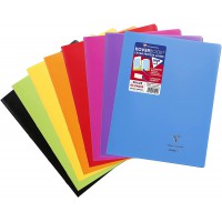 Lot de 30 : Clairefontaine 981411C Un Cahier Agrafe Koverbook - 24x32 cm - 96 Pages Grands Carreaux - Papier Blanc 90 g - Couver