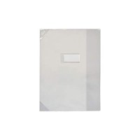 Lot de 50 : Protege-cahier PVC 150 Strong Line A4 (21x29,7 cm) Marque-page Translucide Incolore