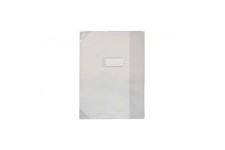 Lot de 50 : Protege-cahier PVC 150 Strong Line A4 (21x29,7 cm) Marque-page Translucide Incolore