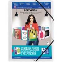 Polyvision Chemise a elastique A4 Transparent