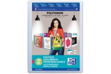 OXFORD Protege-Documents Polyvision A4 120 vues / 60 pochettes Incolore translucide