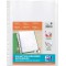 OXFORD Sachet de 10 Pochettes Perforees a Soufflet A4 Polypro Lisse Epaisseur 20/100eme Incolore