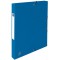 Boite de classement a  elastique Top File cartonne dos de 2,5 cm bleu