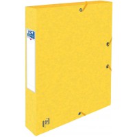 Boite de classement Top File cartonne dos 4 cm jaune