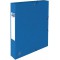 Boite de classement a  elastique Top File cartonne dos de 4 cm bleu