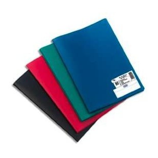 Lot de 10 : Protege-documents en polypropylene 120 vues assortis classique MODLING, couv. 3/10e, pochettes 6/100e