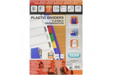 100205079 Intercalaire neutre A4 en polypropylene 12/100 Couleurs assorties