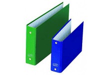 100201967 Classeur A5 2 anneaux PVC Coloris Aleatoire Bleu/Vert/Noir/Rouge