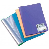 Lot de 10 : Protege-documents "Memphis", 20 pochettes, en PP - Assortis Style