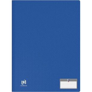 OXFORD Protege-Documents Memphis A4 60 vues / 30 pochettes Couverture Polypro Bleu