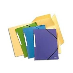 Lot de 20 : 58907 Memphis Chemise Polypropylene 5/10E 3 Rabats Elastique Style Couleurs Assorties