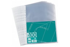 - 100206882 - Pochette perforee - Format A4 - Polypropylene graine - Incolore