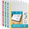 Pochette Perf Oxford Sach10 A4 PP90 Lisse Bord Colore Ast
