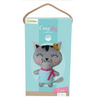 Avenue Mandarine 52654O - Une boite Little Couz'in comprenant une figurine en feutrine a  coudre 16x5x26 cm, fil et aiguille, Ti