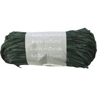 Clairefontaine - 196074C - Pelote Raphia Vert sapin - Longueur 1m50 pour 50g - Loisirs Creatifs - Emballage Cadeau - DIY Multipl