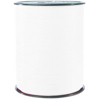 Clairefontaine 601501C - Une bobine de Ruban Bolduc Mat - 250mx10mm - Blanc - Ruban decoratif cadeau, DIY