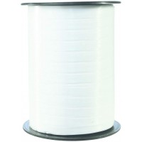 Clairefontaine 601701C - Une bobine de Ruban Bolduc Lisse - 500mx0,7 cm - Blanc - Ruban decoratif cadeau, DIY