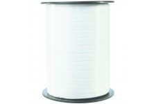Clairefontaine 601701C - Une bobine de Ruban Bolduc Lisse - 500mx0,7 cm - Blanc - Ruban decoratif cadeau, DIY