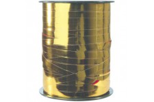 Clairefontaine 602072C - Une bobine de Ruban Bolduc Metallise - 250mx7mm - Jaune Cognac - Ruban decoratif cadeau, DIY